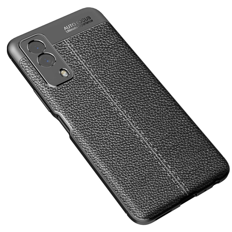 For vivo Y53s Litchi Texture TPU Shockproof Case