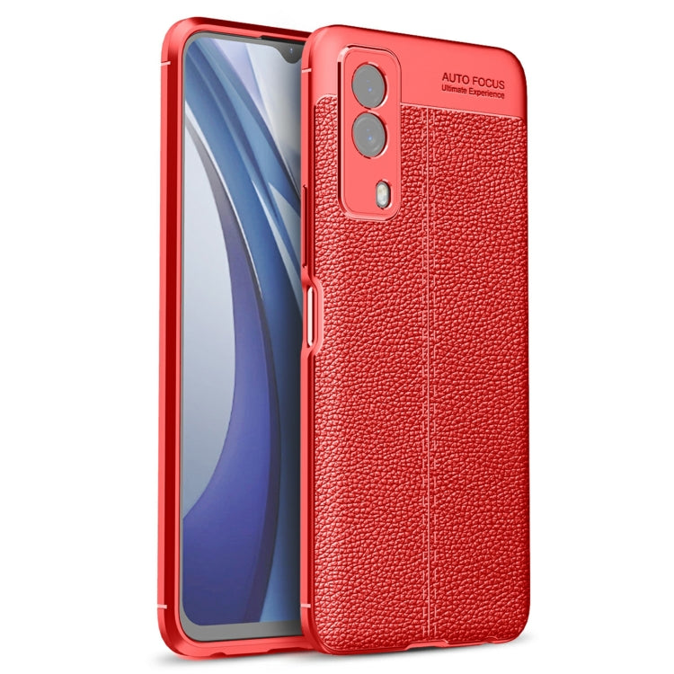 For vivo Y53s Litchi Texture TPU Shockproof Case