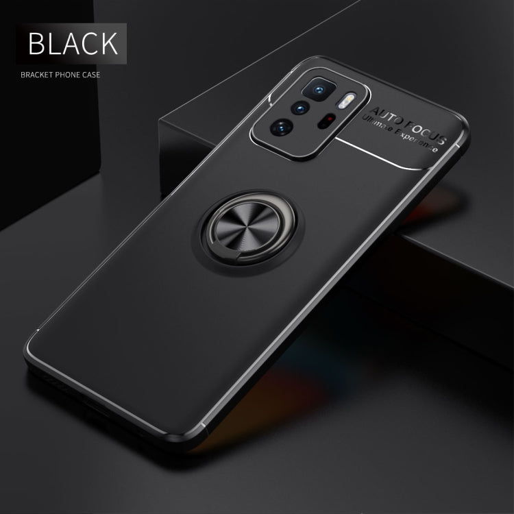 For Xiaomi Redmi Note 10 Pro China Metal Ring Holder 360 Degree Rotating TPU Case