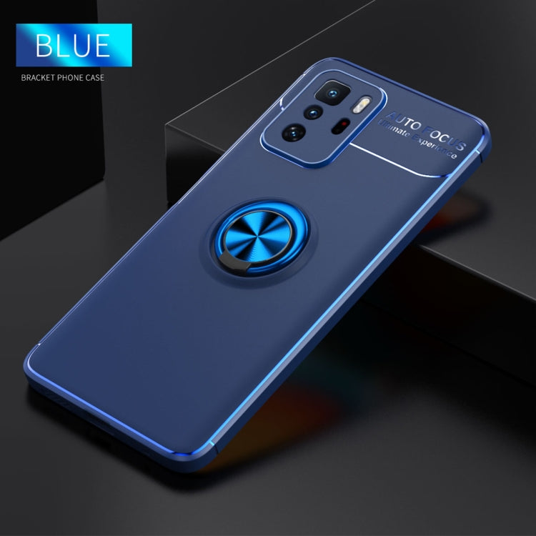 For Xiaomi Redmi Note 10 Pro China Metal Ring Holder 360 Degree Rotating TPU Case