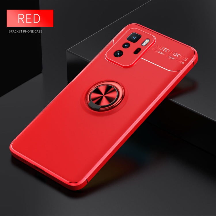 For Xiaomi Redmi Note 10 Pro China Metal Ring Holder 360 Degree Rotating TPU Case