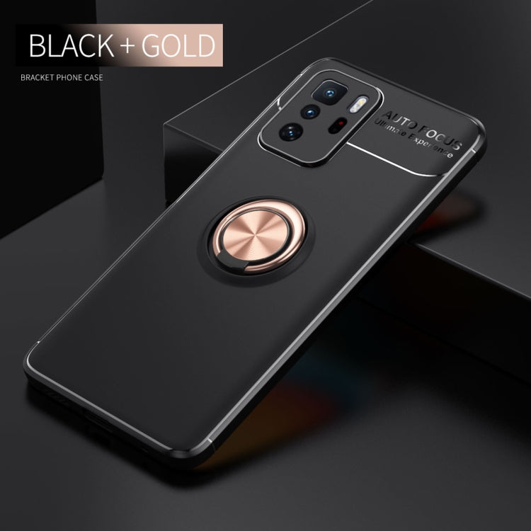For Xiaomi Redmi Note 10 Pro China Metal Ring Holder 360 Degree Rotating TPU Case