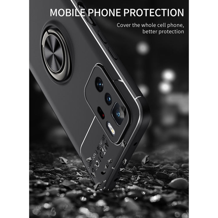 For Xiaomi Redmi Note 10 Pro China Metal Ring Holder 360 Degree Rotating TPU Case