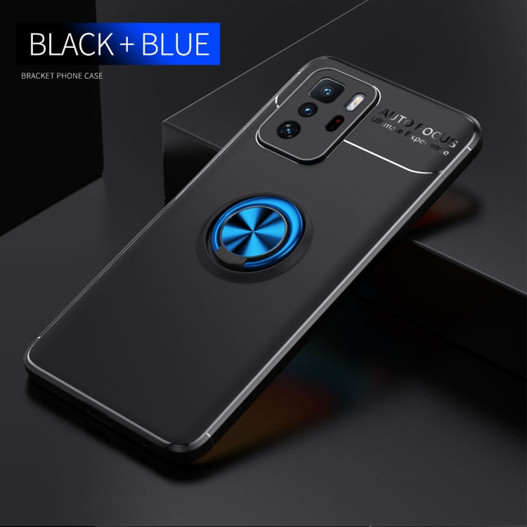 For Xiaomi Redmi Note 10 Pro China Metal Ring Holder 360 Degree Rotating TPU Case