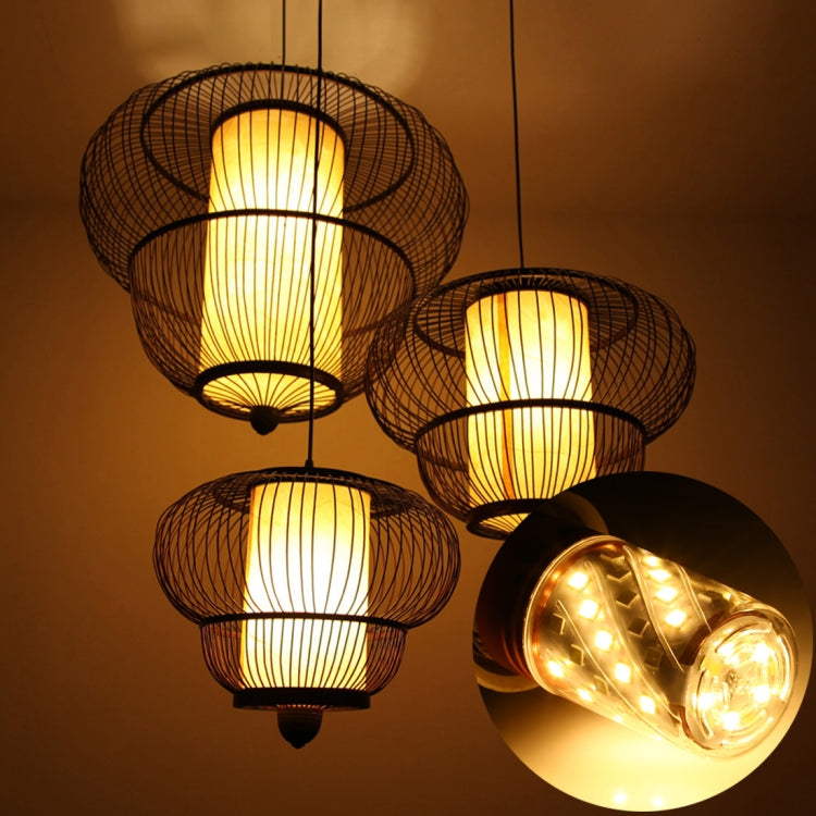 E27 12W 500LM 60LEDs Three-Color Dimming Corn Light Bulb SMD 2835