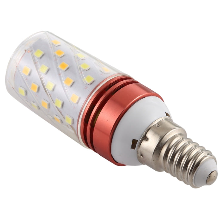 E14 12W 500LM 60LEDs Three-Color Dimming Corn Light Bulb SMD 2835
