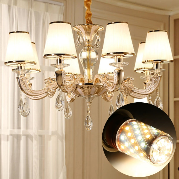 E14 12W 500LM 60LEDs Three-Color Dimming Corn Light Bulb SMD 2835