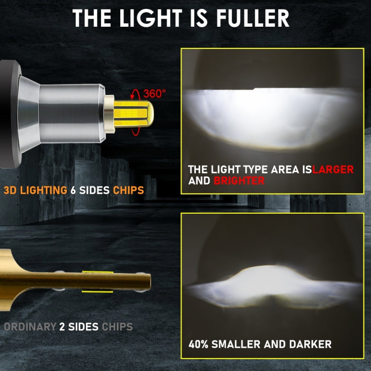 V9 9012 2 PCS DC10-32V / 6000K / 3000LM / 30W IP65 Waterproof Car LED Headlight