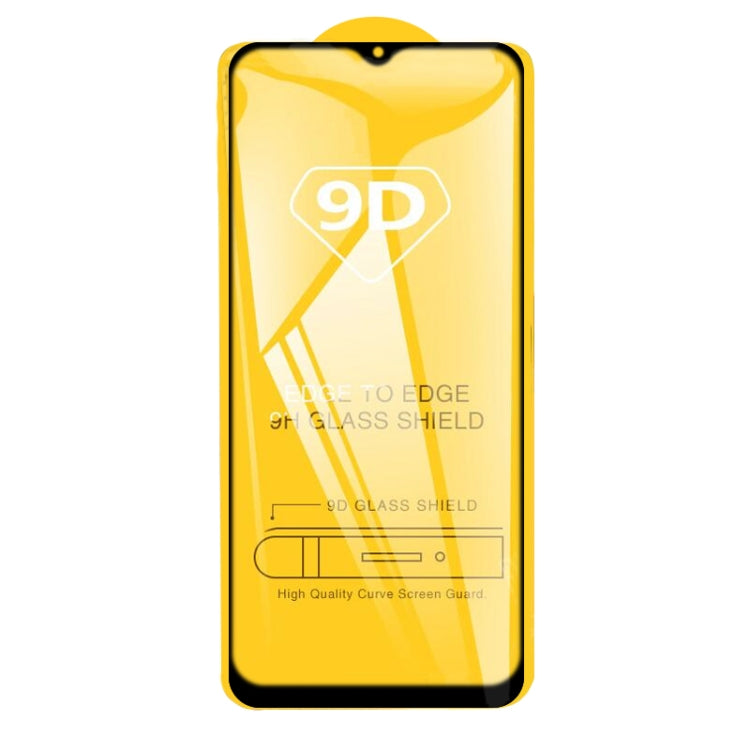 For OPPO Realme C25 25 PCS 9D Full Glue Full Screen Tempered Glass Film
