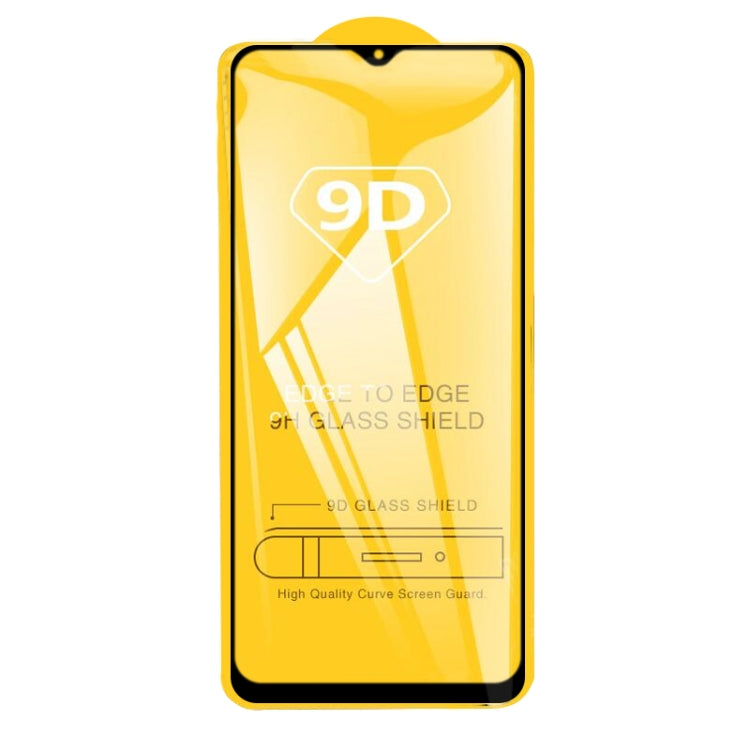 For OPPO Realme C20 25 PCS 9D Full Glue Full Screen Tempered Glass Film