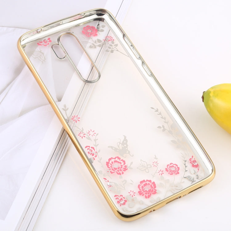 For Xiaomi Redmi Note 8 Pro Flowers Patterns Electroplating Soft TPU Protective Cover Case