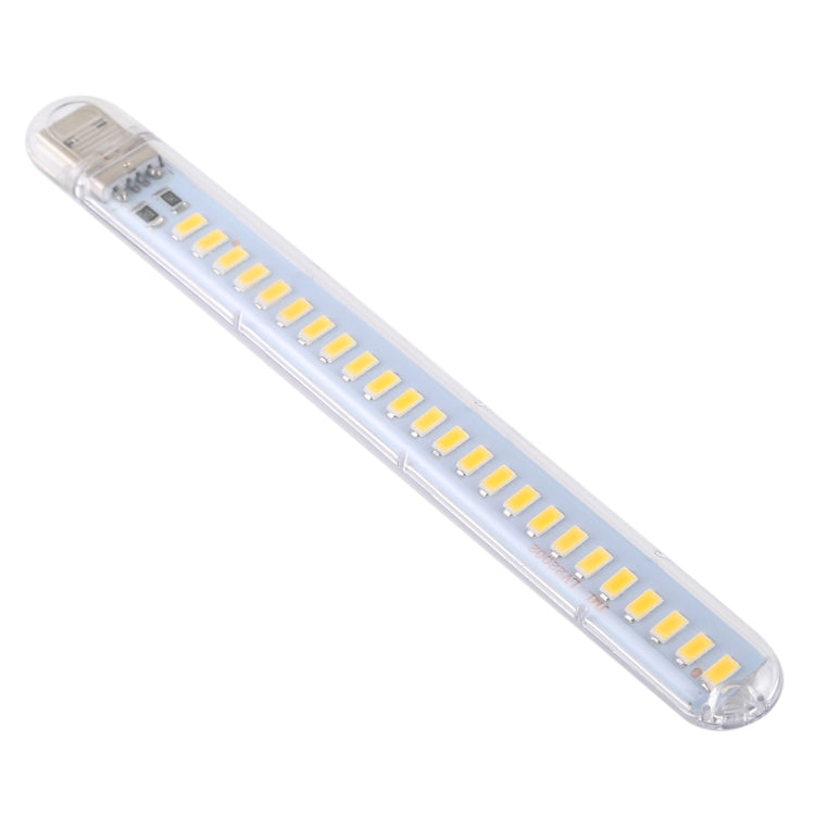 3W 24LEDs 5V 200LM USB LED Book Light Portable Night Light Warm Light