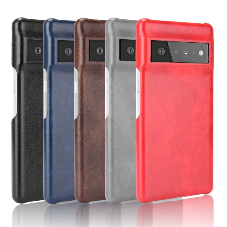 For Google Pixel 6 Pro Shockproof Litchi Texture PC + PU Case