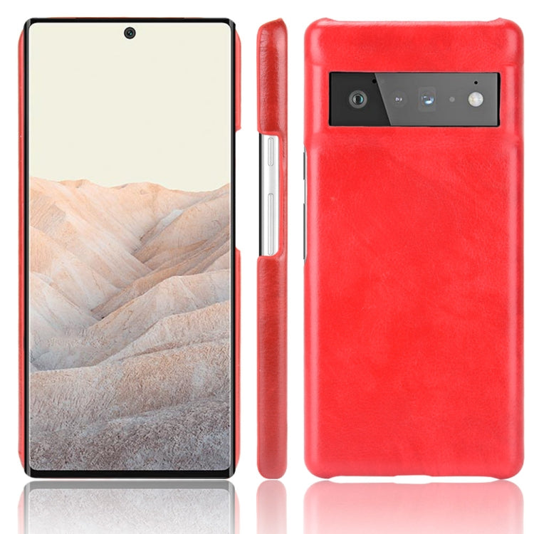 For Google Pixel 6 Pro Shockproof Litchi Texture PC + PU Case