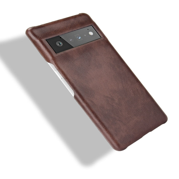For Google Pixel 6 Pro Shockproof Litchi Texture PC + PU Case