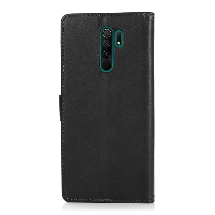 For Xiaomi Redmi 9 Calf Texture 2 in 1 Detachable Magnetic Back Cover Horizontal Flip Leather Case with Holder & Card Slots & Wallet & Photo Frame