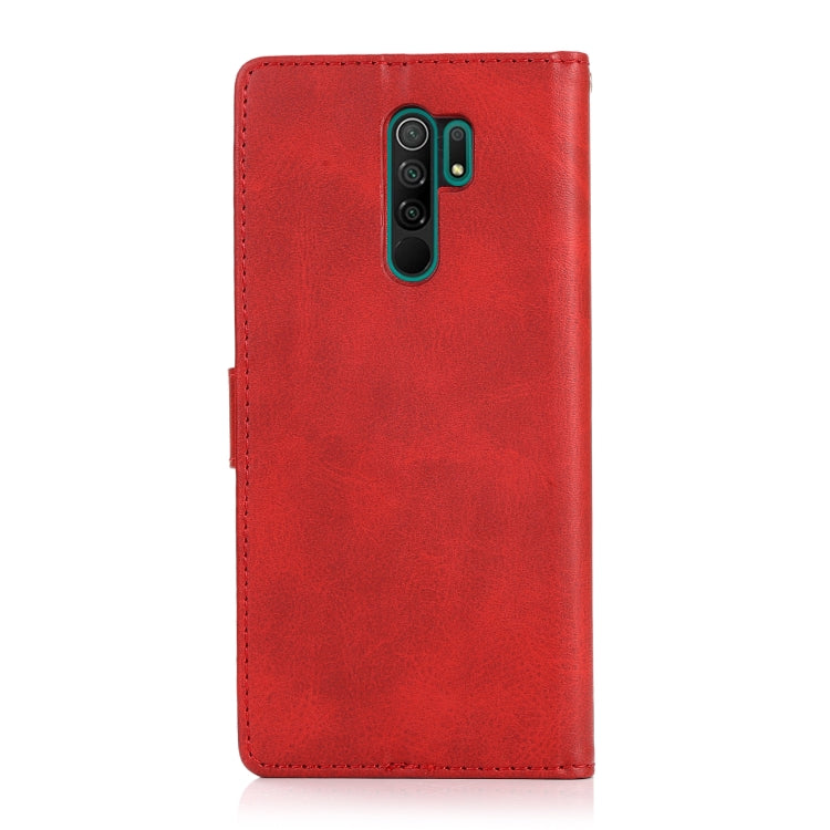 For Xiaomi Redmi 9 Calf Texture 2 in 1 Detachable Magnetic Back Cover Horizontal Flip Leather Case with Holder & Card Slots & Wallet & Photo Frame