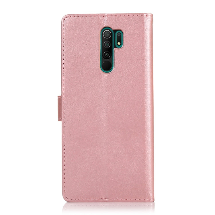 For Xiaomi Redmi 9 Calf Texture 2 in 1 Detachable Magnetic Back Cover Horizontal Flip Leather Case with Holder & Card Slots & Wallet & Photo Frame
