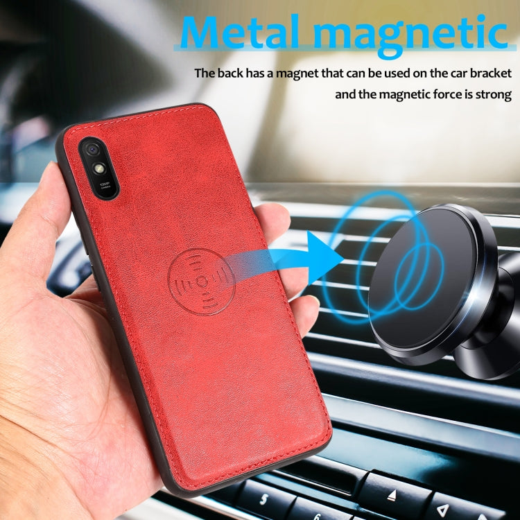 For Xiaomi Redmi 9A Calf Texture 2 in 1 Detachable Magnetic Back Cover Horizontal Flip Leather Case with Holder & Card Slots & Wallet & Photo Frame