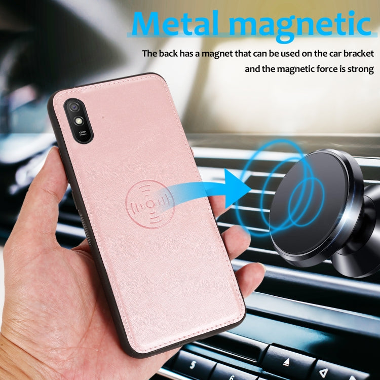 For Xiaomi Redmi 9A Calf Texture 2 in 1 Detachable Magnetic Back Cover Horizontal Flip Leather Case with Holder & Card Slots & Wallet & Photo Frame
