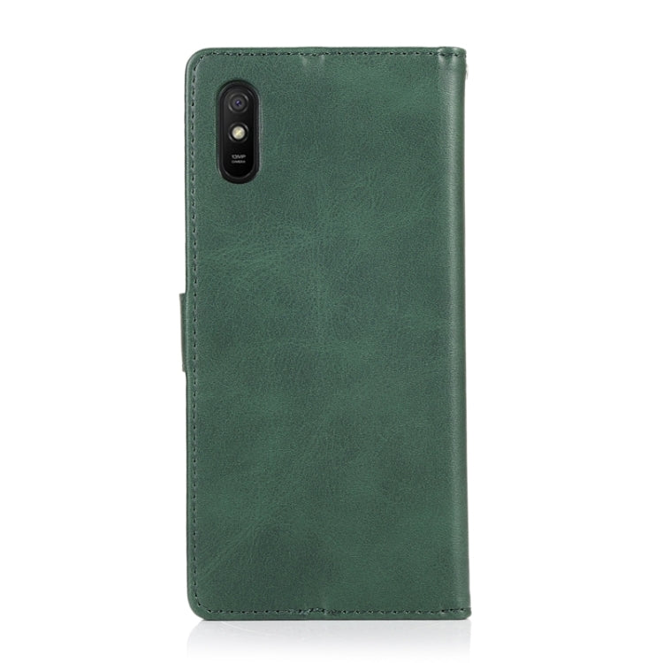 For Xiaomi Redmi 9A Calf Texture 2 in 1 Detachable Magnetic Back Cover Horizontal Flip Leather Case with Holder & Card Slots & Wallet & Photo Frame