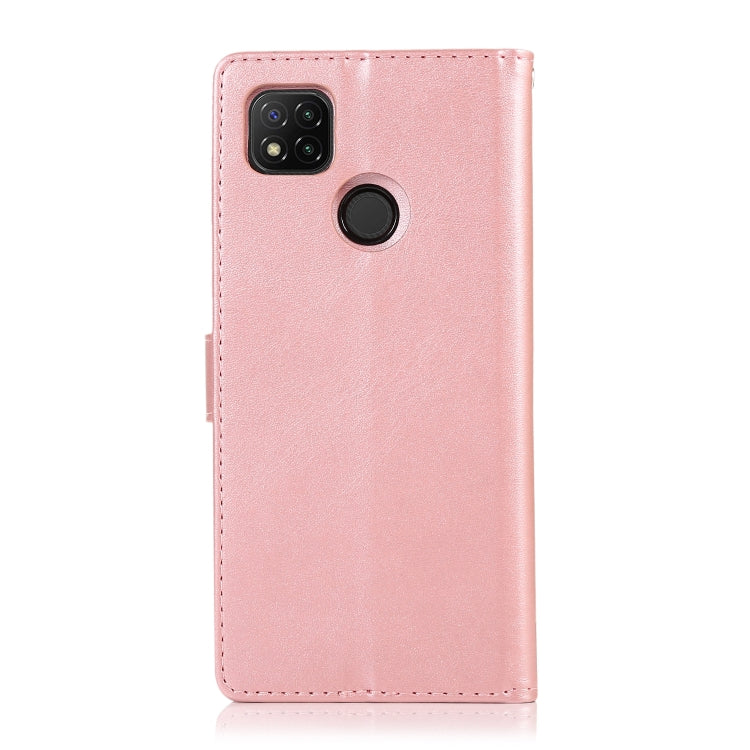 For Xiaomi Redmi 9C Calf Texture 2 in 1 Detachable Magnetic Back Cover Horizontal Flip Leather Case with Holder & Card Slots & Wallet & Photo Frame
