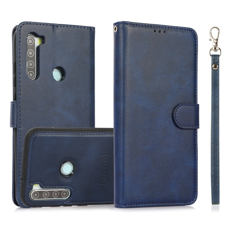 For Xiaomi Redmi Note 8 Calf Texture 2 in 1 Detachable Magnetic Back Cover Horizontal Flip Leather Case with Holder & Card Slots & Wallet & Photo Frame