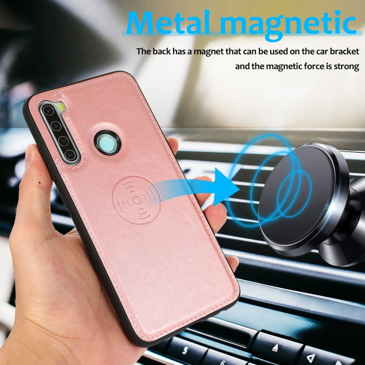 For Xiaomi Redmi Note 8 Calf Texture 2 in 1 Detachable Magnetic Back Cover Horizontal Flip Leather Case with Holder & Card Slots & Wallet & Photo Frame