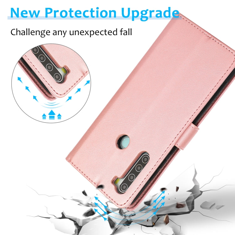 For Xiaomi Redmi Note 8 Calf Texture 2 in 1 Detachable Magnetic Back Cover Horizontal Flip Leather Case with Holder & Card Slots & Wallet & Photo Frame
