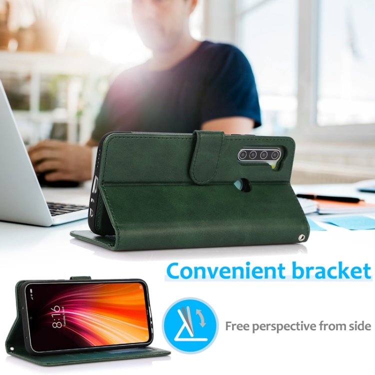 For Xiaomi Redmi Note 8 Calf Texture 2 in 1 Detachable Magnetic Back Cover Horizontal Flip Leather Case with Holder & Card Slots & Wallet & Photo Frame