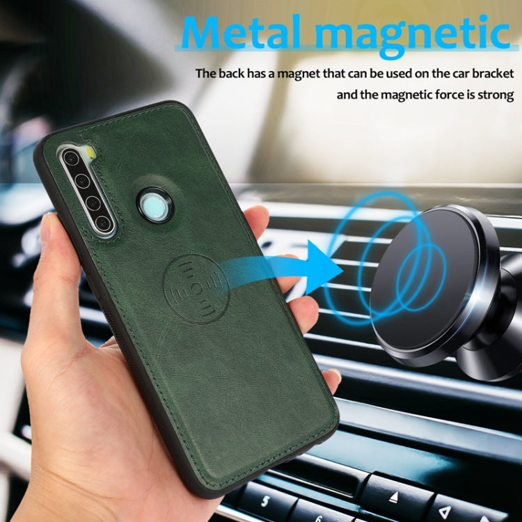 For Xiaomi Redmi Note 8 Calf Texture 2 in 1 Detachable Magnetic Back Cover Horizontal Flip Leather Case with Holder & Card Slots & Wallet & Photo Frame
