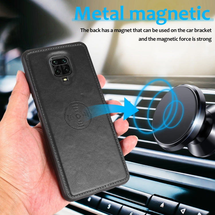 For Xiaomi Redmi Note 9s Calf Texture 2 in 1 Detachable Magnetic Back Cover Horizontal Flip Leather Case with Holder & Card Slots & Wallet & Photo Frame