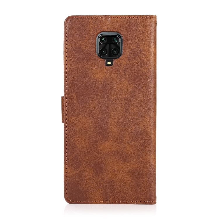 For Xiaomi Redmi Note 9s Calf Texture 2 in 1 Detachable Magnetic Back Cover Horizontal Flip Leather Case with Holder & Card Slots & Wallet & Photo Frame