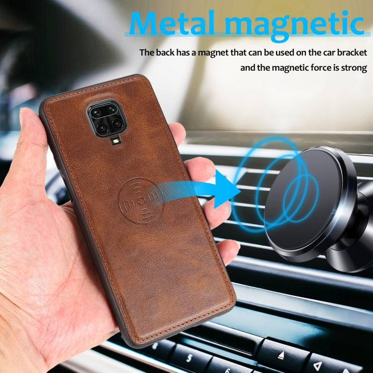 For Xiaomi Redmi Note 9s Calf Texture 2 in 1 Detachable Magnetic Back Cover Horizontal Flip Leather Case with Holder & Card Slots & Wallet & Photo Frame