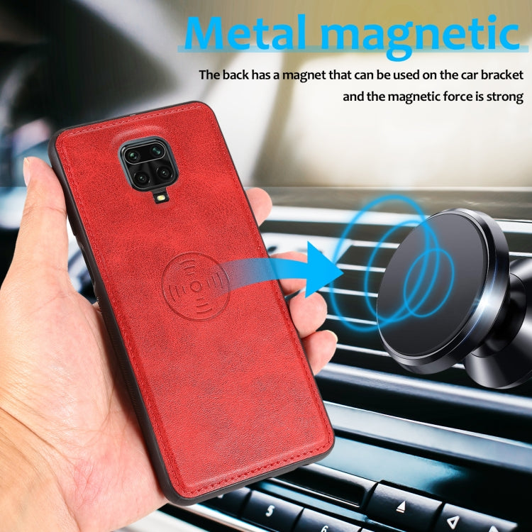 For Xiaomi Redmi Note 9s Calf Texture 2 in 1 Detachable Magnetic Back Cover Horizontal Flip Leather Case with Holder & Card Slots & Wallet & Photo Frame