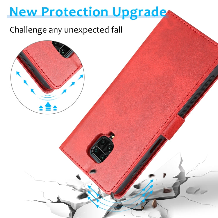 For Xiaomi Redmi Note 9s Calf Texture 2 in 1 Detachable Magnetic Back Cover Horizontal Flip Leather Case with Holder & Card Slots & Wallet & Photo Frame