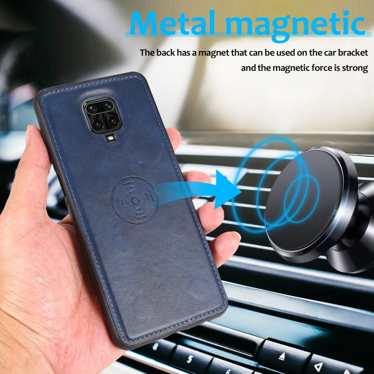 For Xiaomi Redmi Note 9s Calf Texture 2 in 1 Detachable Magnetic Back Cover Horizontal Flip Leather Case with Holder & Card Slots & Wallet & Photo Frame