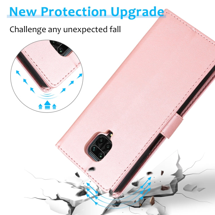 For Xiaomi Redmi Note 9s Calf Texture 2 in 1 Detachable Magnetic Back Cover Horizontal Flip Leather Case with Holder & Card Slots & Wallet & Photo Frame