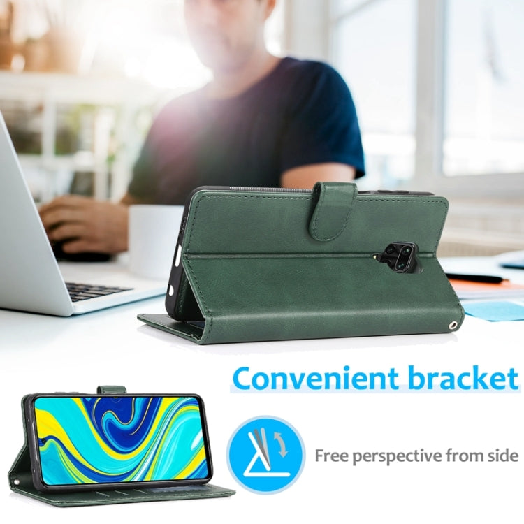 For Xiaomi Redmi Note 9s Calf Texture 2 in 1 Detachable Magnetic Back Cover Horizontal Flip Leather Case with Holder & Card Slots & Wallet & Photo Frame