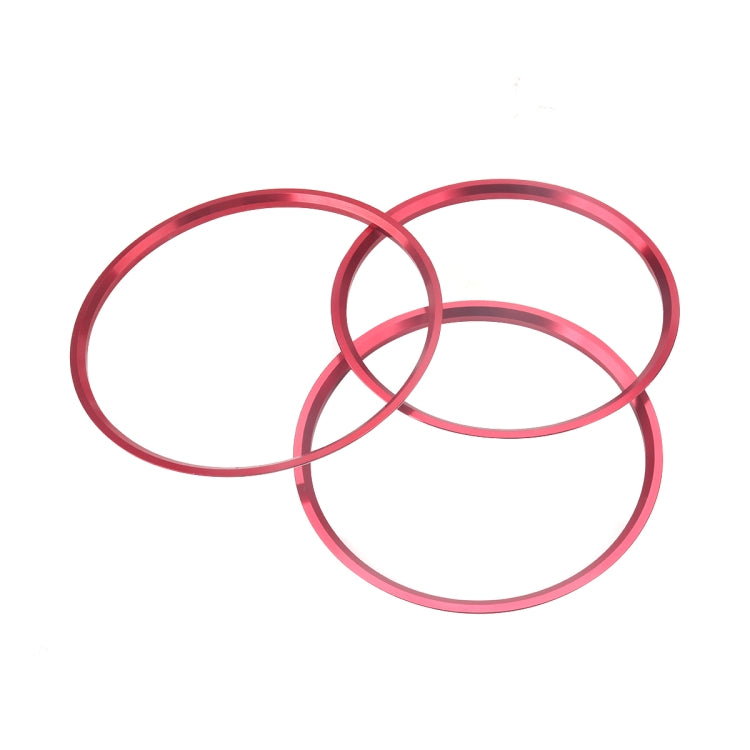 A5819-01 5 PCS Car Red Air Conditioner Air Outlet Decorative Ring for Mercedes-Benz