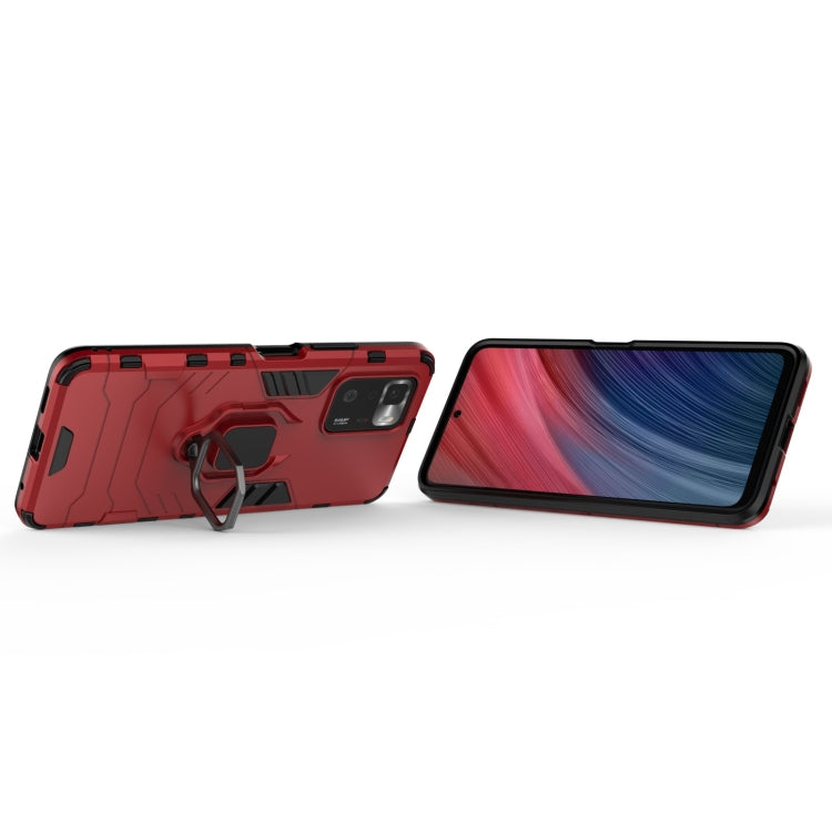 For Xiaomi Redmi Note 10 Pro 5G Shockproof PC + TPU Protective Case with Magnetic Ring Holder