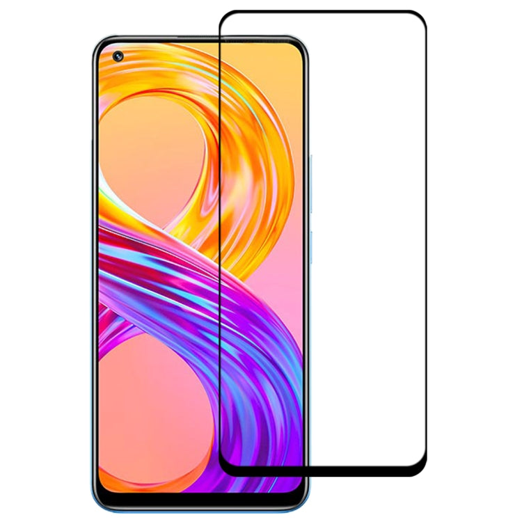 For OPPO Realme 8 / 8 Pro Full Glue Full Cover Screen Protector Tempered Glass Film