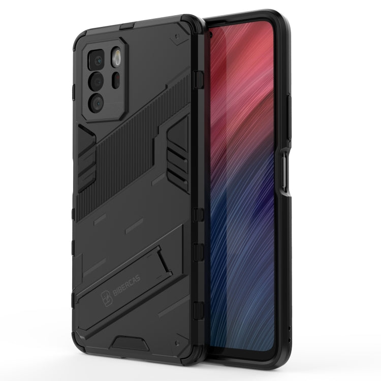 For Xiaomi Redmi Note 10 Pro 5G Punk Armor 2 in 1 PC + TPU Shockproof Case with Invisible Holder