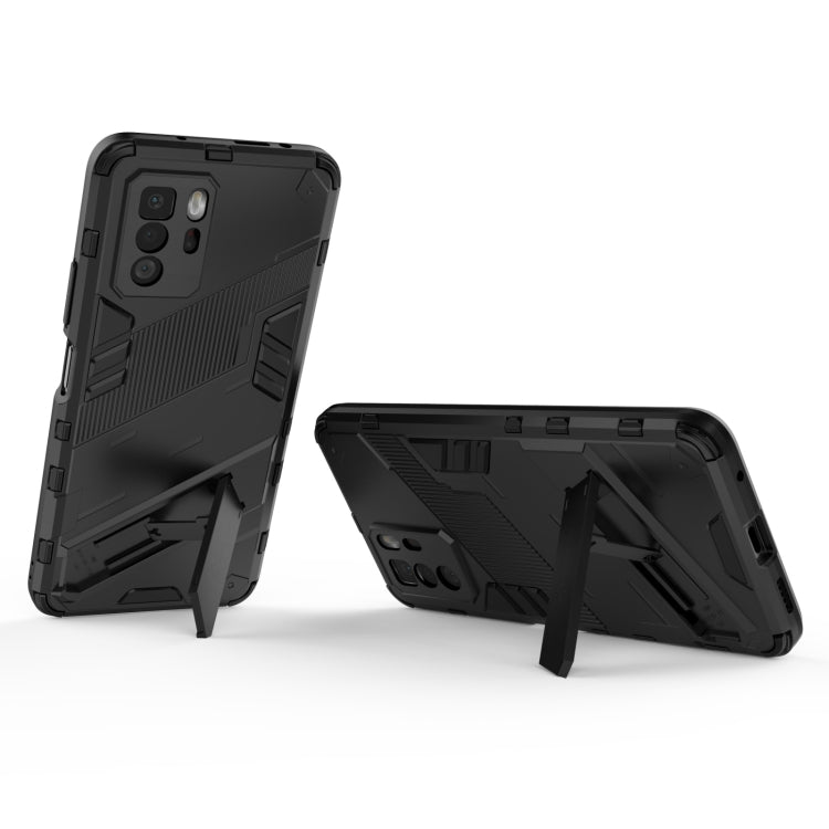 For Xiaomi Redmi Note 10 Pro 5G Punk Armor 2 in 1 PC + TPU Shockproof Case with Invisible Holder