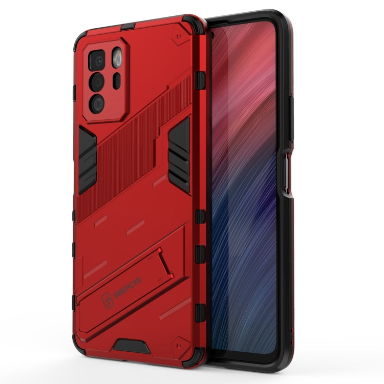 For Xiaomi Redmi Note 10 Pro 5G Punk Armor 2 in 1 PC + TPU Shockproof Case with Invisible Holder