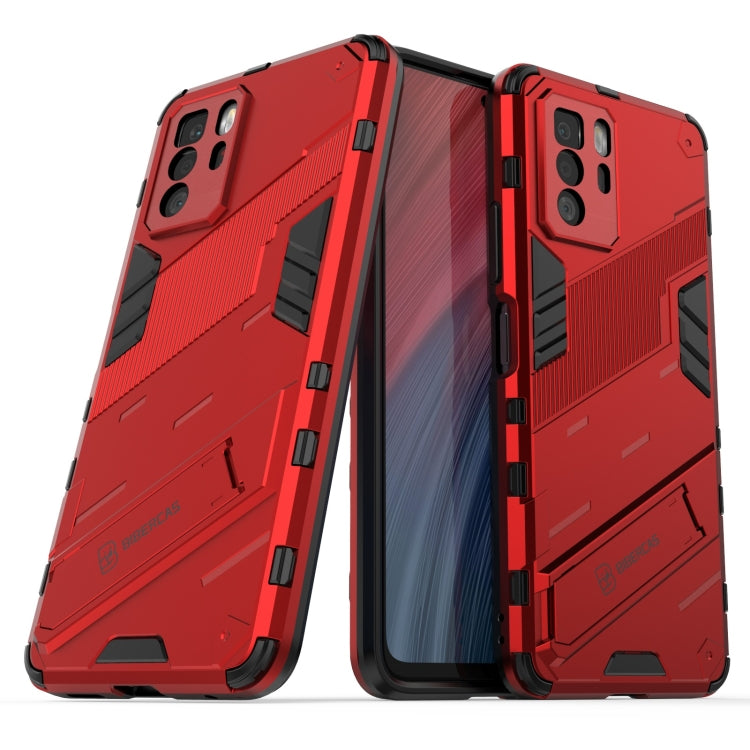 For Xiaomi Redmi Note 10 Pro 5G Punk Armor 2 in 1 PC + TPU Shockproof Case with Invisible Holder