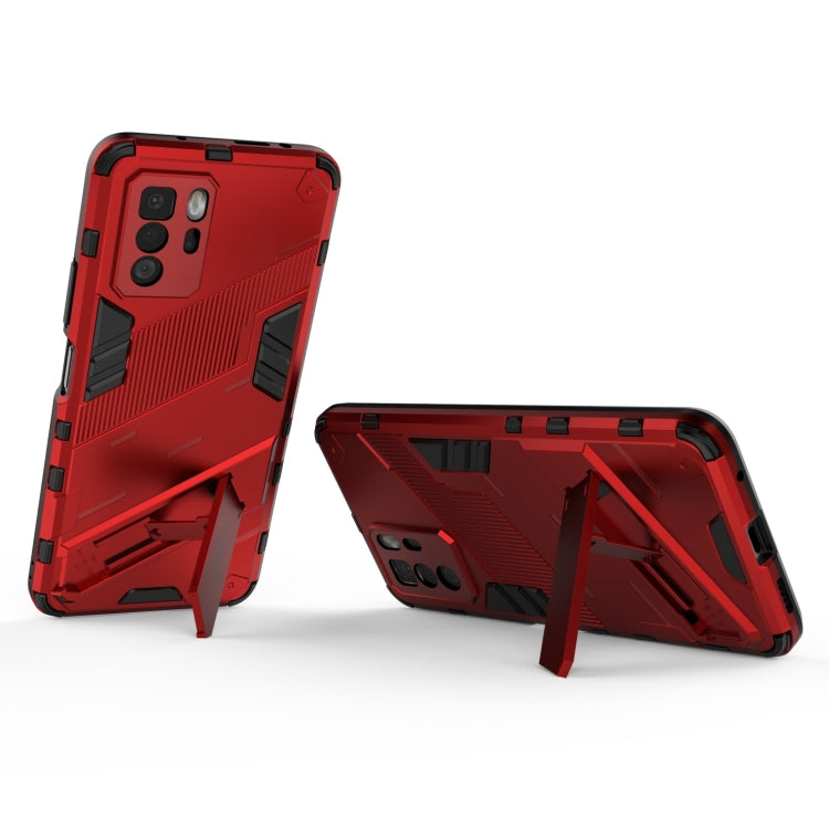 For Xiaomi Redmi Note 10 Pro 5G Punk Armor 2 in 1 PC + TPU Shockproof Case with Invisible Holder