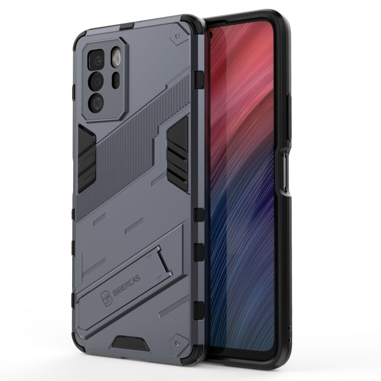For Xiaomi Redmi Note 10 Pro 5G Punk Armor 2 in 1 PC + TPU Shockproof Case with Invisible Holder