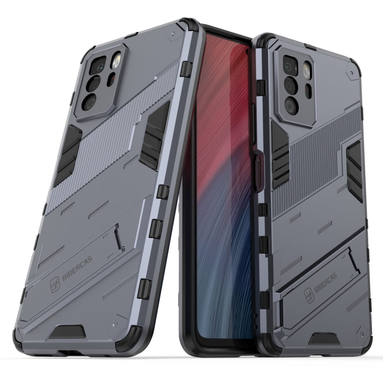 For Xiaomi Redmi Note 10 Pro 5G Punk Armor 2 in 1 PC + TPU Shockproof Case with Invisible Holder
