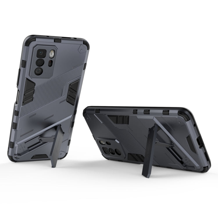 For Xiaomi Redmi Note 10 Pro 5G Punk Armor 2 in 1 PC + TPU Shockproof Case with Invisible Holder